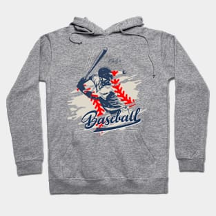 49ers baseball , Navy Cream Red Vintage Illustrated Born to play Baseball Hoodie